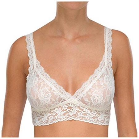 HANKY PANKY REGGISENO BRALETTE IN PIZZO SENZA FERRETTO COLORE IVORY 