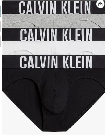 CALVIN KLEIN UOMO SLIP TRI-PACK BIANCO NERO E GRIGIO INTIMO E PIGIAMI UOMO