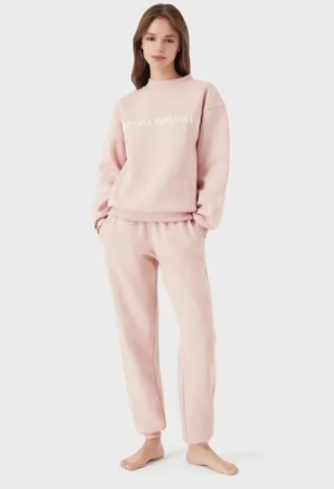 EMPORIO ARMANI DONNA TUTA COMPLETA ROSA CIPRIA ABBIGLIAMENTO DONNA