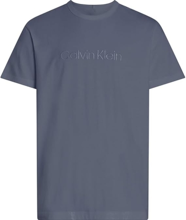 CALVIN KLEIN UOMO T-SHIRT MANICA CORTA, COLLO ROTONDO, COLORE BGRIGIO TURBULENCE INTIMO E PIGIAMI UOMO