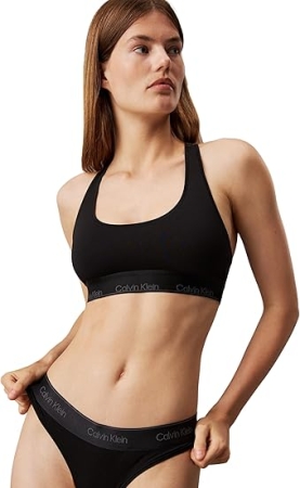 CALVIN KLEIN DONNA SET REGALO  GIFT SET BRALETTE E PPERIZOMA COLORE NERO INTIMO E PIGIAMI DONNA